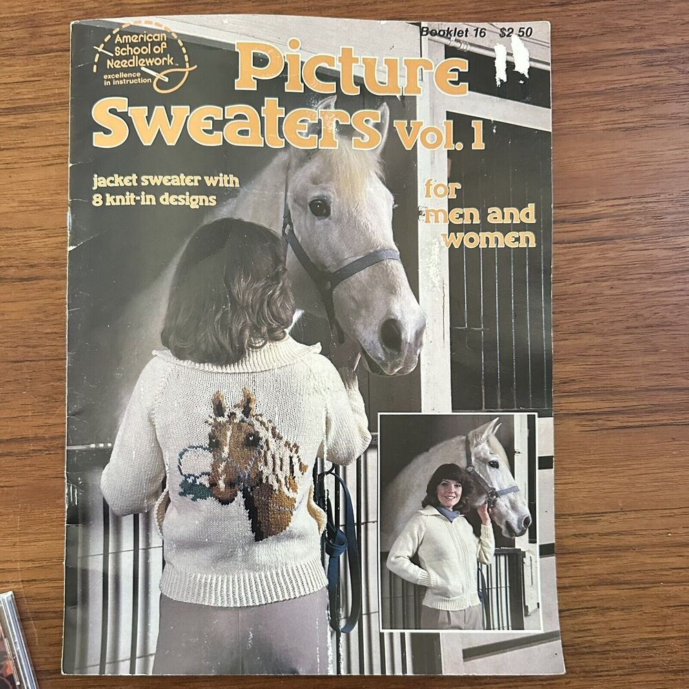 Picture Sweaters Vol 1, American School of Needlework Booklet 16- 1979